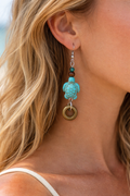 Mar Azul Turtle Drop Earrings