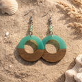 Tidal Teal Dangle Earrings
